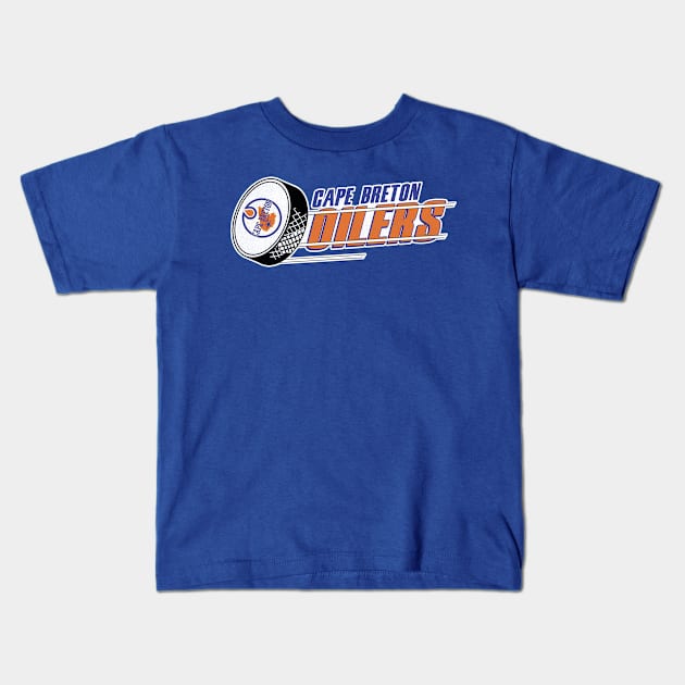 Defunct Cape Breton Oilers Hockey Team Kids T-Shirt by Defunctland